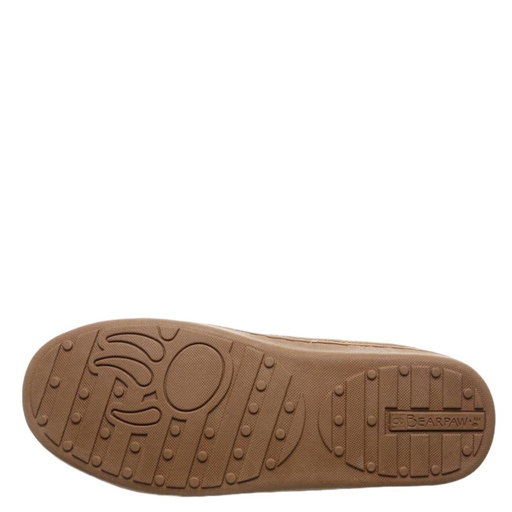 BEARPAW Moc II Wide Hickory Suede Slip On w Sheepskin Lining & Thick Comfy Sole - Picture 6 of 7